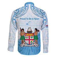 Fiji Day 1970 Family Matching Off Shoulder Short Dress and Hawaiian Shirt Proud To Be A Fijian Tapa Pattern LT14 - Polynesian Pride