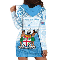 Fiji Day 1970 Hoodie Dress Proud To Be A Fijian Tapa Pattern LT14 - Polynesian Pride