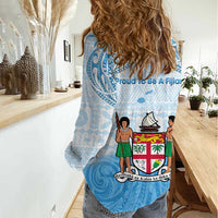 Fiji Day 1970 Women Casual Shirt Proud To Be A Fijian Tapa Pattern LT14 - Polynesian Pride