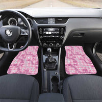 Alaka Aloha Hawaii Car Mats Plumeria Lei With Palaka Motif - Polynesian Pride