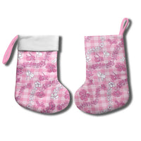 Alaka Aloha Hawaii Christmas Stocking Plumeria Lei With Palaka Motif - Polynesian Pride