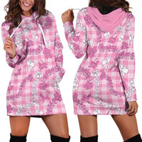 Alaka Aloha Hawaii Hoodie Dress Plumeria Lei With Palaka Motif LT14 - Polynesian Pride