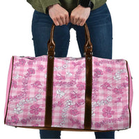 Alaka Aloha Hawaii Travel Bag Plumeria Lei With Palaka Motif - Polynesian Pride