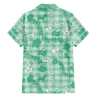 Omaomao Aloha Hawaii Family Matching Tank Maxi Dress and Hawaiian Shirt Plumeria Lei With Palaka Motif LT14 - Polynesian Pride