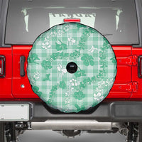 Omaomao Aloha Hawaii Spare Tire Cover Plumeria Lei With Palaka Motif LT14 - Polynesian Pride