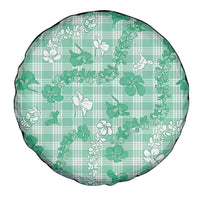 Omaomao Aloha Hawaii Spare Tire Cover Plumeria Lei With Palaka Motif LT14 - Polynesian Pride