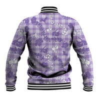 Poni Aloha Hawaii Baseball Jacket Plumeria Lei With Palaka Motif - Polynesian Pride