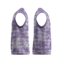 Poni Aloha Hawaii Christmas Knitted V-Neck Vest Plumeria Lei With Palaka Motif LT14 - Polynesian Pride