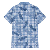 Blue Palaka Hawaii Palapalai Family Matching Summer Maxi Dress and Hawaiian Shirt Hawaiian Fern LT14 - Polynesian Pride