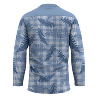 Blue Palaka Hawaii Palapalai Hockey Jersey Hawaiian Fern - Polynesian Pride