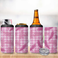 Purple Palaka Hawaii Palapalai 4 in 1 Can Cooler Tumbler Hawaiian Fern LT14 - Polynesian Pride