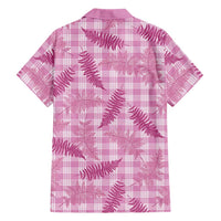 Purple Palaka Hawaii Palapalai Family Matching Off The Shoulder Long Sleeve Dress and Hawaiian Shirt Hawaiian Fern LT14 - Polynesian Pride