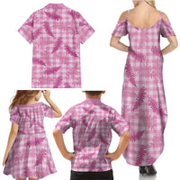 Purple Palaka Hawaii Palapalai Family Matching Summer Maxi Dress and Hawaiian Shirt Hawaiian Fern LT14 - Polynesian Pride