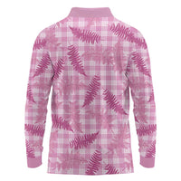 Purple Palaka Hawaii Palapalai Long Sleeve Polo Shirt Hawaiian Fern LT14 - Polynesian Pride
