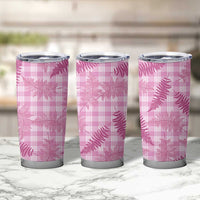 Purple Palaka Hawaii Palapalai Tumbler Cup Hawaiian Fern - Polynesian Pride
