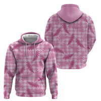 Purple Palaka Hawaii Palapalai Zip Hoodie Hawaiian Fern - Polynesian Pride