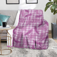 Pink Palaka Hawaii Palapalai Blanket Hawaiian Fern - Polynesian Pride