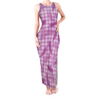 Pink Palaka Hawaii Palapalai Tank Maxi Dress Hawaiian Fern - Polynesian Pride