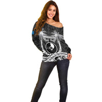 FSM Yap Day Off Shoulder Sweater 2025 Wa'ab Micronesia Black Color