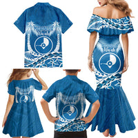 FSM Yap Day Family Matching Mermaid Dress and Hawaiian Shirt 2025 Wa'ab Micronesia Flag Color LT14 - Polynesian Pride