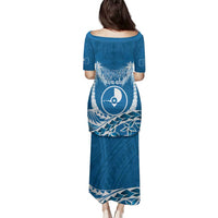FSM Yap Day Family Matching Puletasi and Hawaiian Shirt 2025 Wa'ab Micronesia Flag Color LT14 - Polynesian Pride