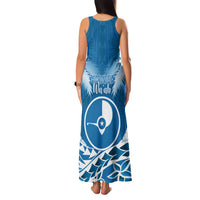 FSM Yap Day Family Matching Tank Maxi Dress and Hawaiian Shirt 2025 Wa'ab Micronesia Flag Color LT14 - Polynesian Pride