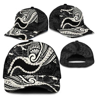 Aloha Hawaii Kalo Pikake Lei Classic Cap Chest Tattoo Black Hawaiian Pattern