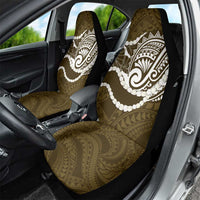 Aloha Hawaii Kalo Pikake Lei Car Seat Cover Chest Tattoo Gold Hawaiian Pattern