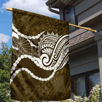 Aloha Hawaii Kalo Pikake Lei Garden Flag Chest Tattoo Gold Hawaiian Pattern