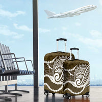 Aloha Hawaii Kalo Pikake Lei Luggage Cover Chest Tattoo Gold Hawaiian Pattern