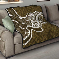 Aloha Hawaii Kalo Pikake Lei Quilt Chest Tattoo Gold Hawaiian Pattern