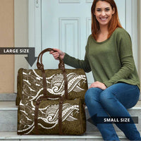 Aloha Hawaii Kalo Pikake Lei Travel Bag Chest Tattoo Gold Hawaiian Pattern