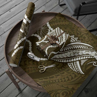 Aloha Hawaii Kalo Pikake Lei Wrapping Paper Chest Tattoo Gold Hawaiian Pattern