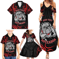 Personalised Aotearoa Bulldog Family Matching Summer Maxi Dress and Hawaiian Shirt NZ Maori Tattoo LT14 - Polynesian Pride