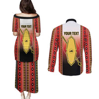 Personalised Bukidnon Philippines Couples Matching Puletasi and Long Sleeve Button Shirt The Food Basket of Region X LT14 - Polynesian Pride