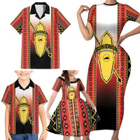 Personalised Bukidnon Philippines Family Matching Short Sleeve Bodycon Dress and Hawaiian Shirt The Food Basket of Region X LT14 - Polynesian Pride