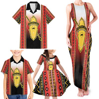 Personalised Bukidnon Philippines Family Matching Tank Maxi Dress and Hawaiian Shirt The Food Basket of Region X LT14 - Polynesian Pride