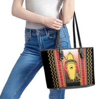 Personalised Bukidnon Philippines Leather Tote Bag The Food Basket of Region X LT14 - Polynesian Pride