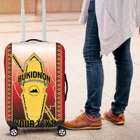 Personalised Bukidnon Philippines Luggage Cover The Food Basket of Region X LT14 Red - Polynesian Pride