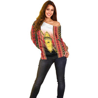 Personalised Bukidnon Philippines Off Shoulder Sweater The Food Basket of Region X