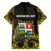 Agusan del Sur Philippines Family Matching Off Shoulder Maxi Dress and Hawaiian Shirt Habagatang Agusan Lolong LT14 - Polynesian Pride