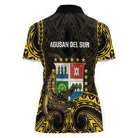 Agusan del Sur Philippines Women Polo Shirt Habagatang Agusan Lolong LT14 - Polynesian Pride