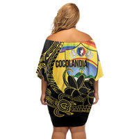 Quezon Province Family Matching Off Shoulder Short Dress and Hawaiian Shirt Cocolandia Philippines Turtle LT14 - Polynesian Pride