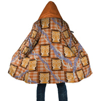 Aloha Hawaii Tiki Palaka Motifs Cloak Honohono Lei Orange Elegant Vibes LT14 Unisex Orange - Polynesian Pride