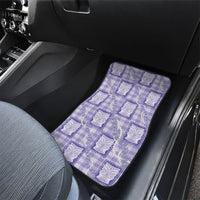 Aloha Hawaii Tiki Palaka Motifs Car Mats Honohono Lei Purple Elegant Vibes LT14 - Polynesian Pride