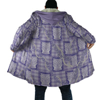 Aloha Hawaii Tiki Palaka Motifs Cloak Honohono Lei Purple Elegant Vibes LT14 - Polynesian Pride