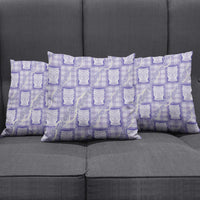 Aloha Hawaii Tiki Palaka Motifs Pillow Cover Honohono Lei Purple Elegant Vibes LT14 - Polynesian Pride