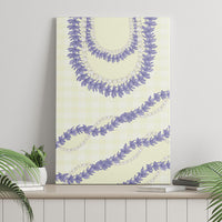 Hawaii Honohono Palaka Motifs Canvas Wall Art Hawaiian Orchid Lei