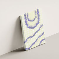 Hawaii Honohono Palaka Motifs Canvas Wall Art Hawaiian Orchid Lei
