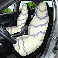 Hawaii Honohono Palaka Motifs Car Seat Cover Hawaiian Orchid Lei LT14 - Polynesian Pride